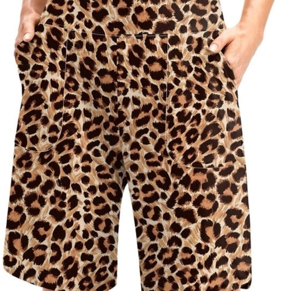 NWT Viodia Women's 9" Long Swim Board Shorts with Pockets High Waisted. - Picture 4 of 9